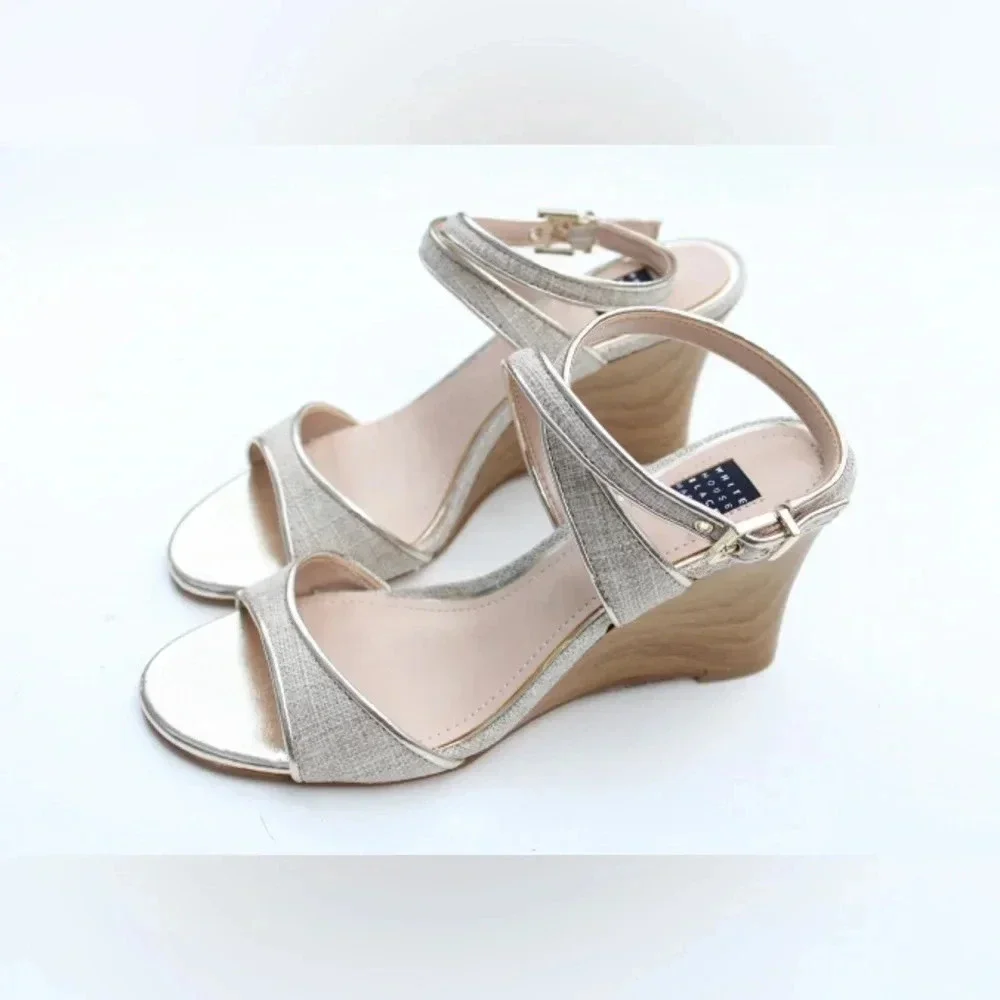 NWOT White House Black Marker wedge sandals